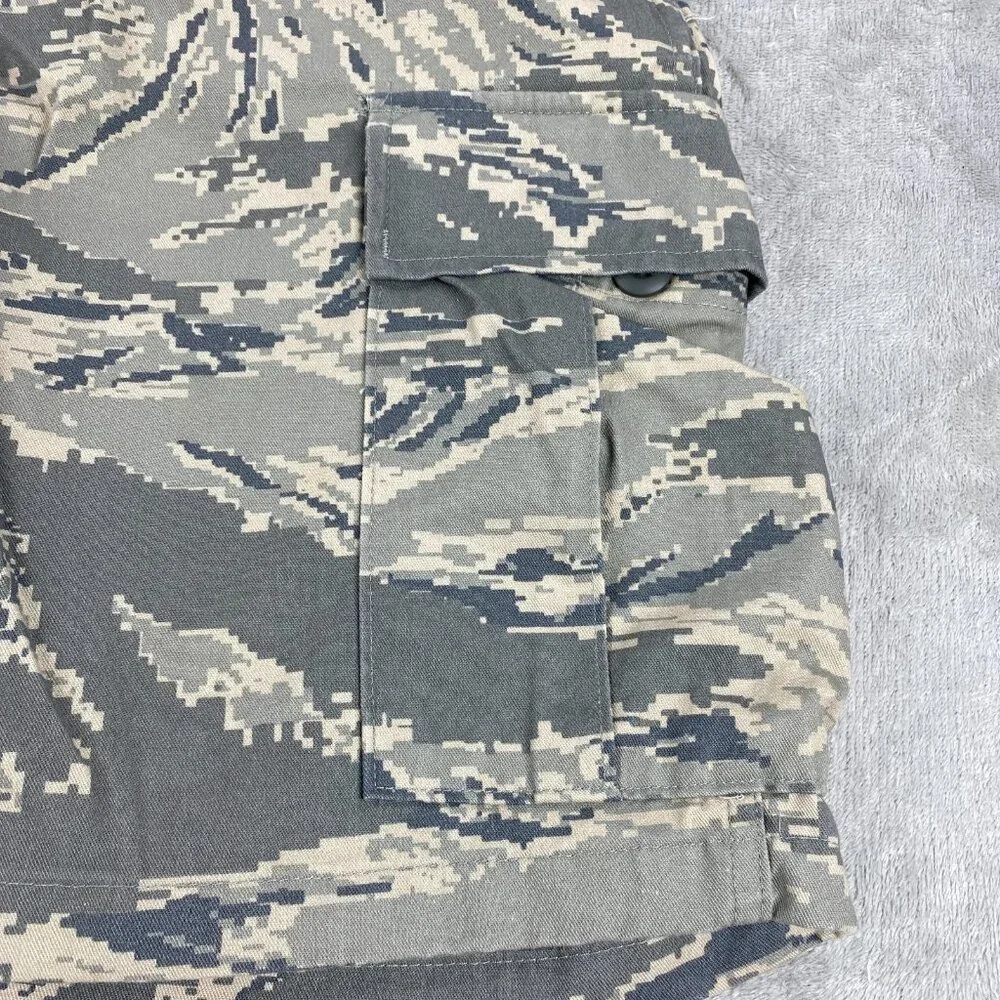 HQ Issue Cargo Shorts Mens 31-35 Camo Digital Tiger Stripe Hiking Outdoor Casual